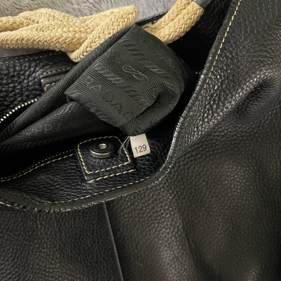 Authentic PRADA Vitello Daino Black Rope Knot Hobo - Picture 11 of 14